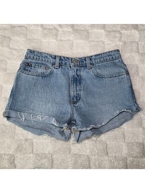 Ralph Lauren Vintage Mid Rise Jean Shorts Light Wash Size 4 EVC